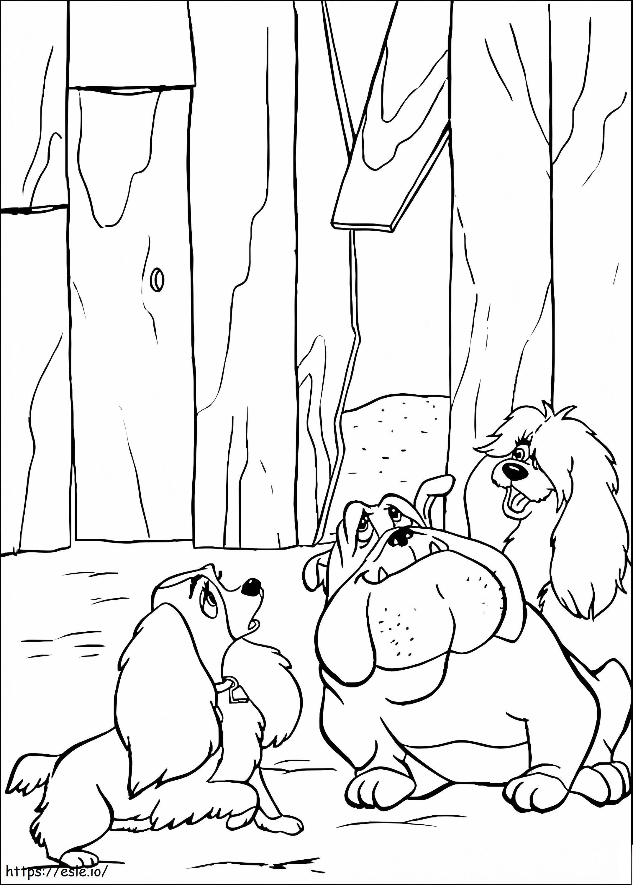 Lady And The Tramps Friends coloring page