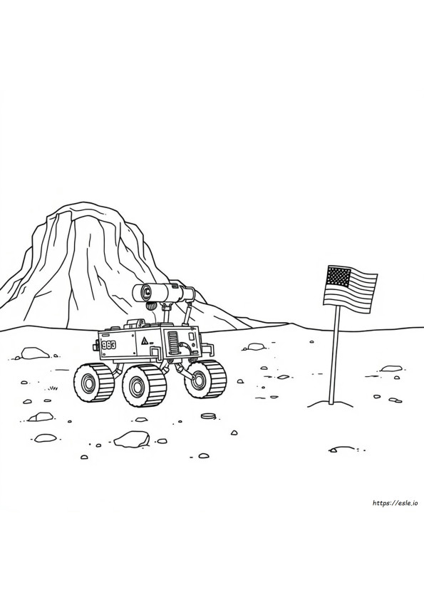 Mars Kleurplaat