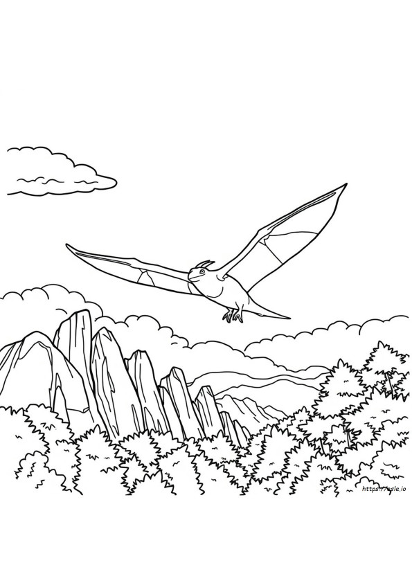 Pterodactyl Kleurplaten Printen