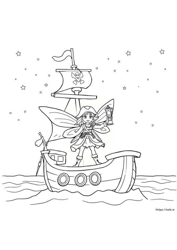 海賊妖精のぬりえ 無料