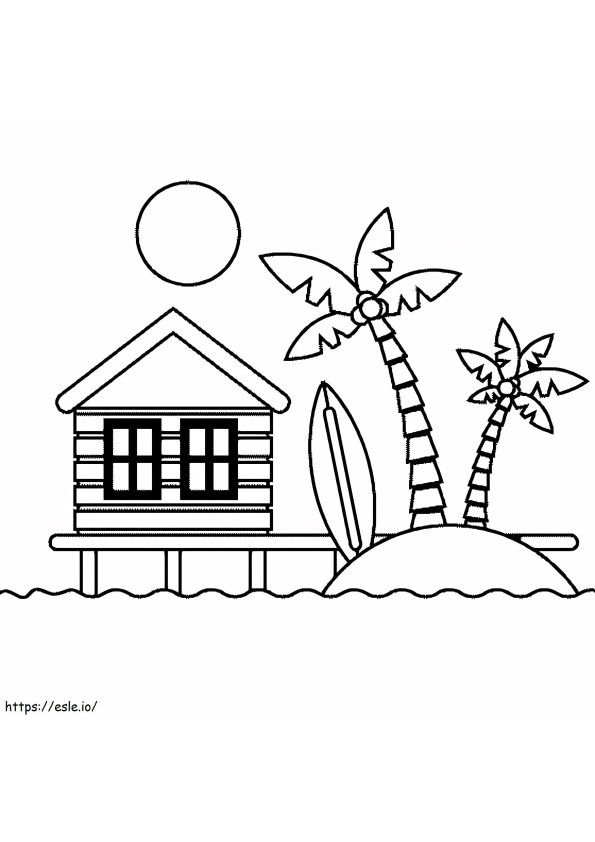Beach Online coloring page