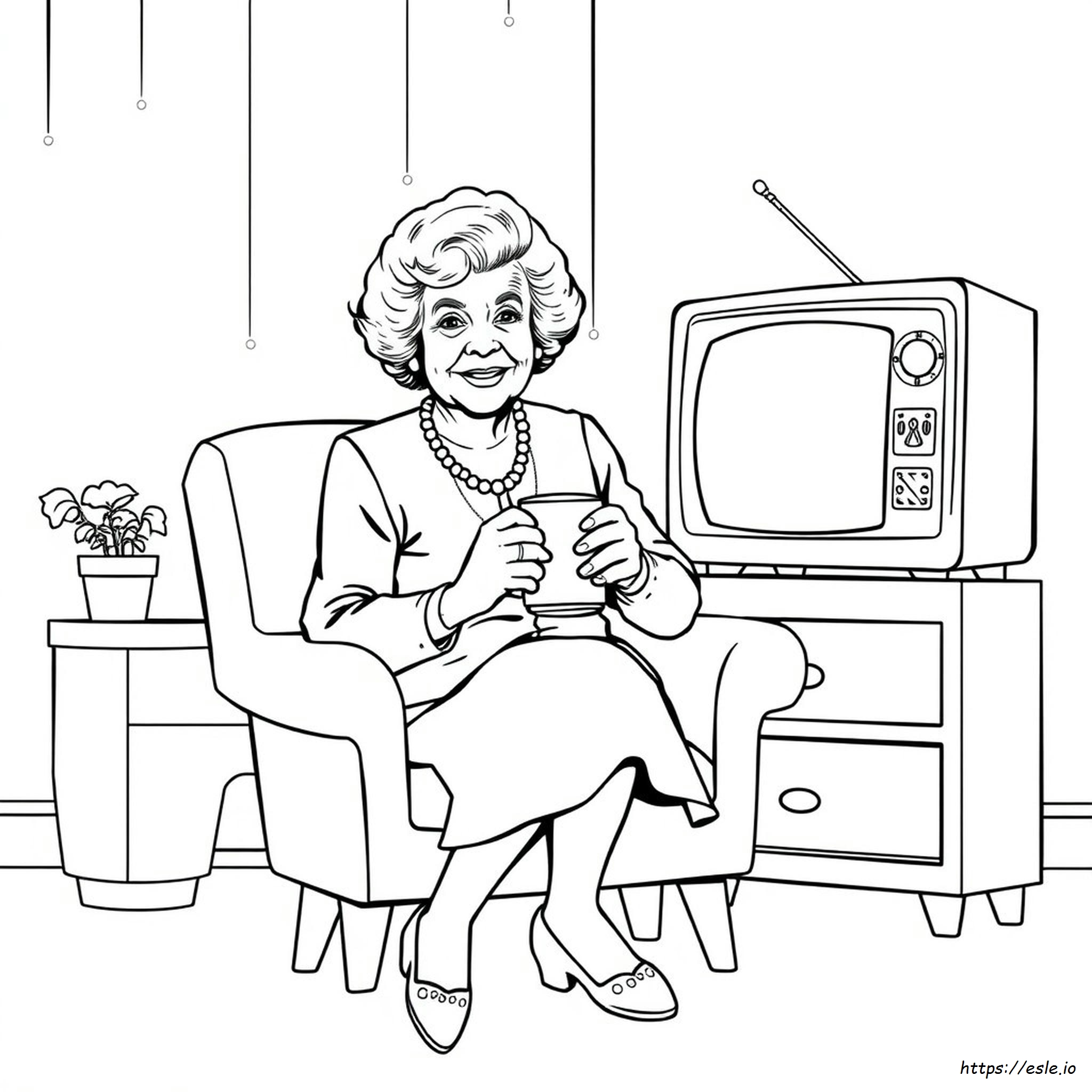 Betty White De Colorat