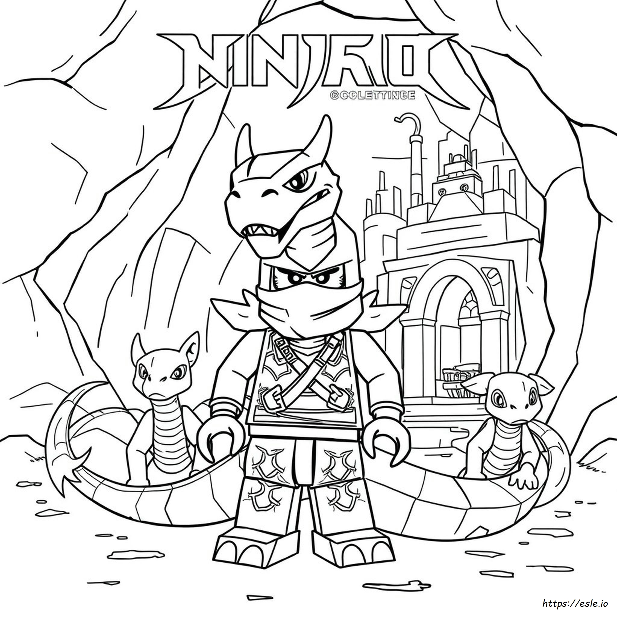 Pythor Ninjago Serpentine Coloring Pages