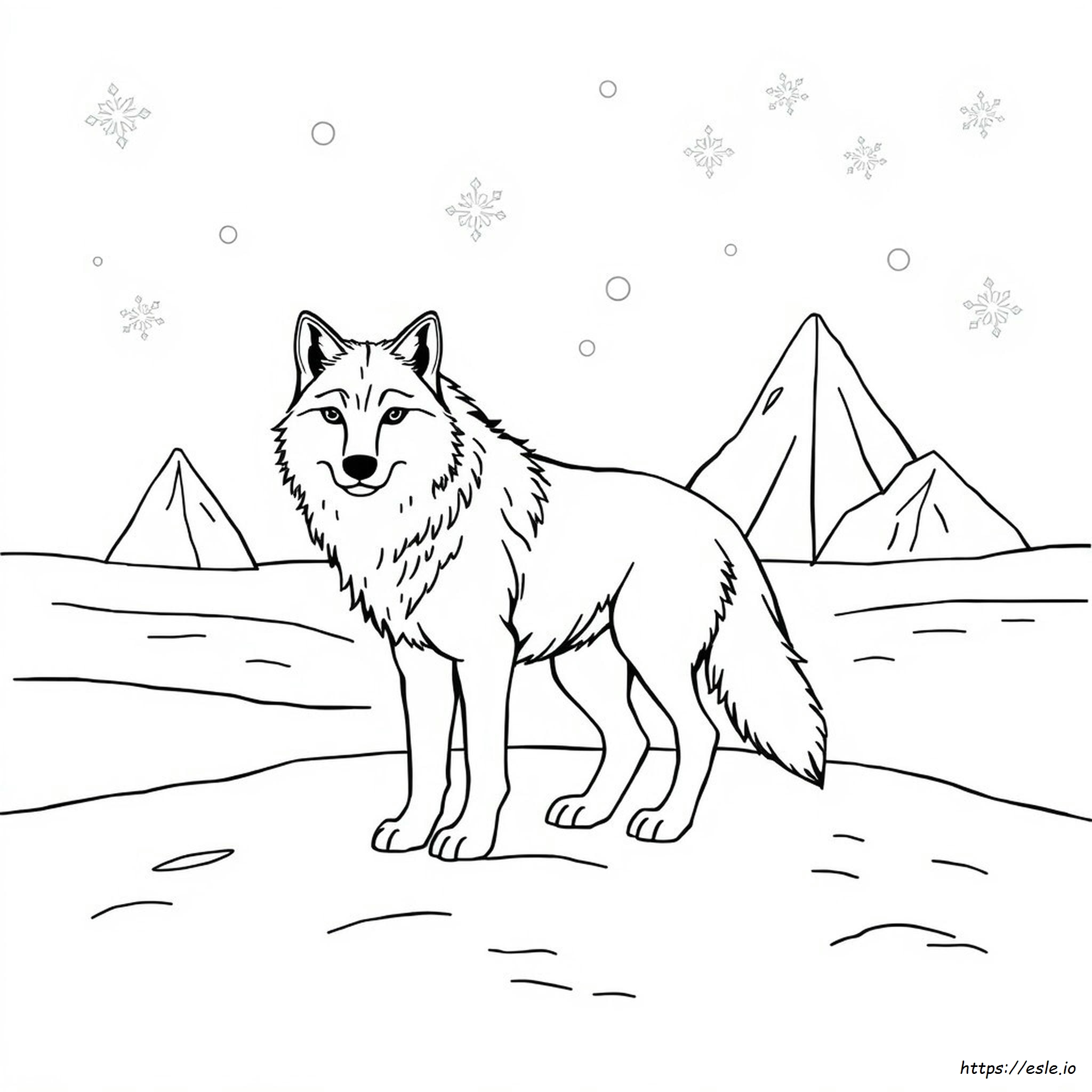 Artic Animal Coloring Page