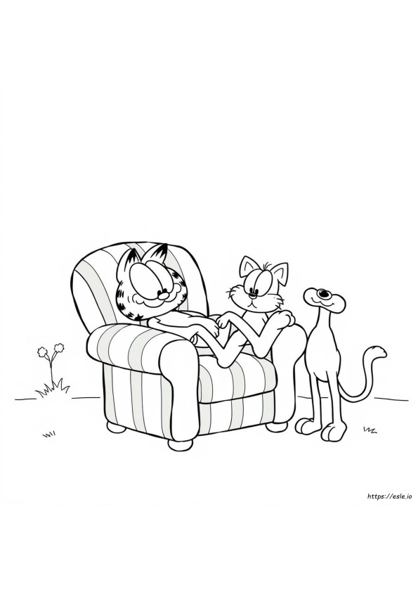 Kolorowanki Garfield I Przyjaciele