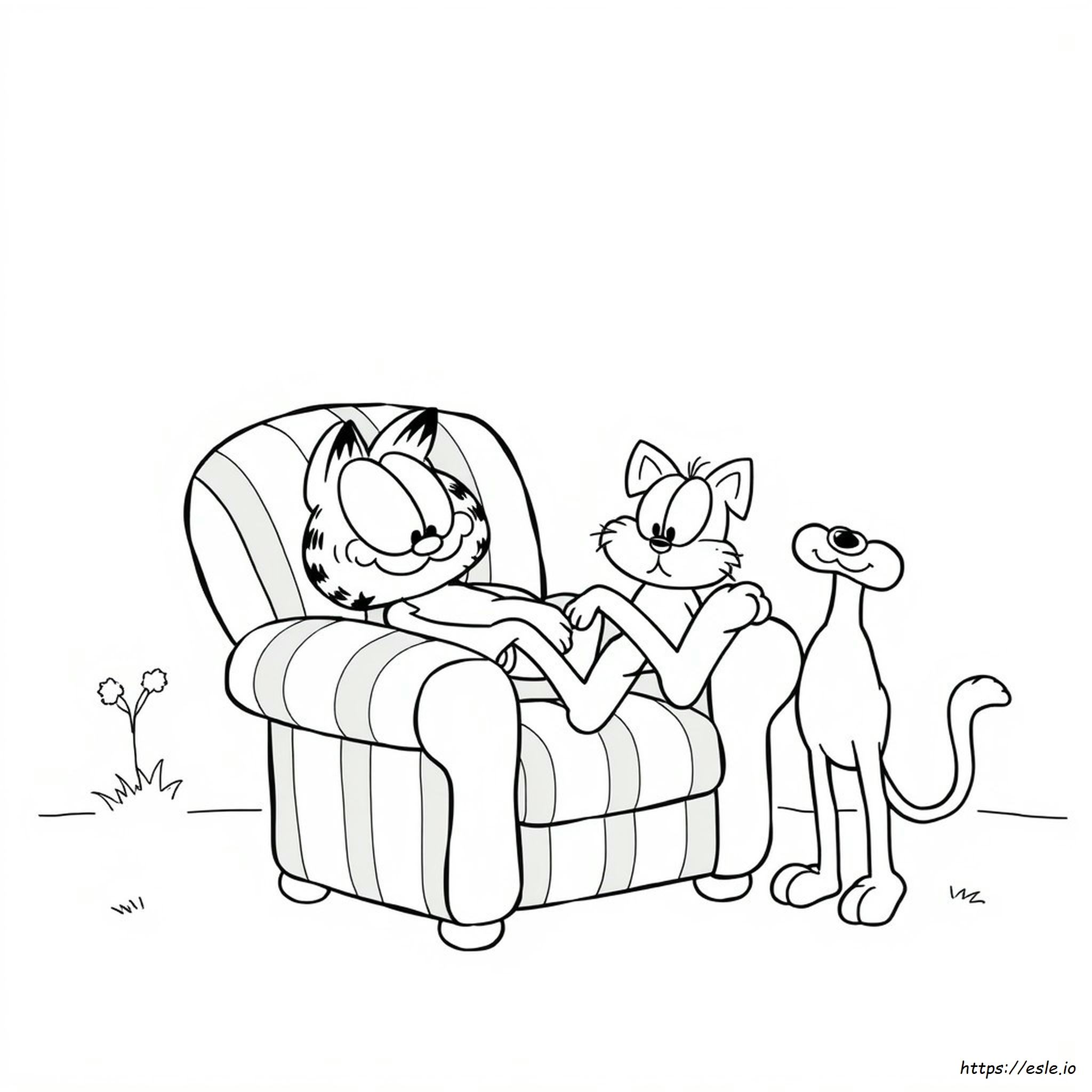 Garfield En Vrienden Kleurplaten kleurplaat