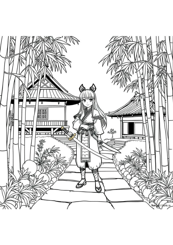 Mitsuri Kanroji Para Colorir Demon Slayer