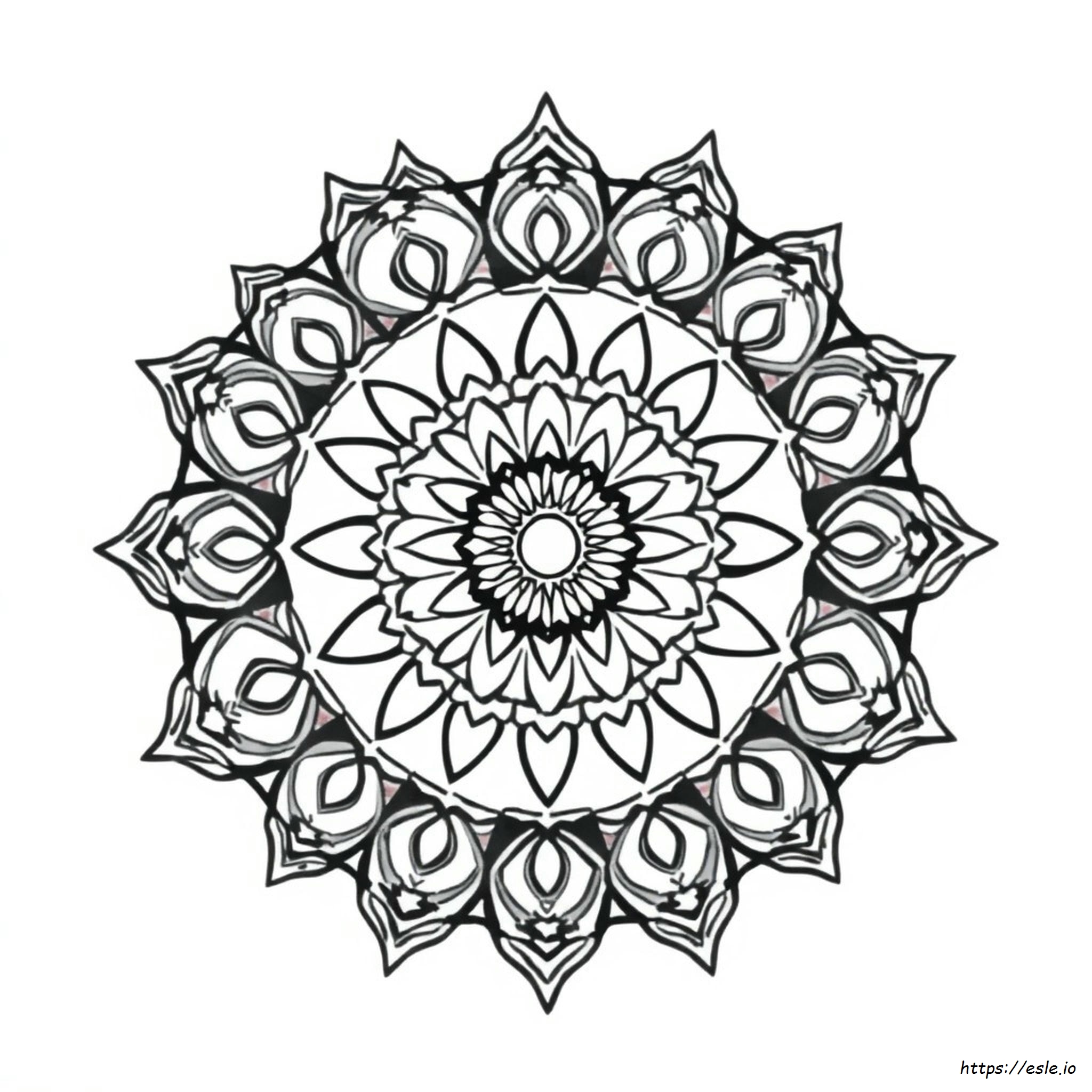 Easy Mandala Coloring Pages Pdf