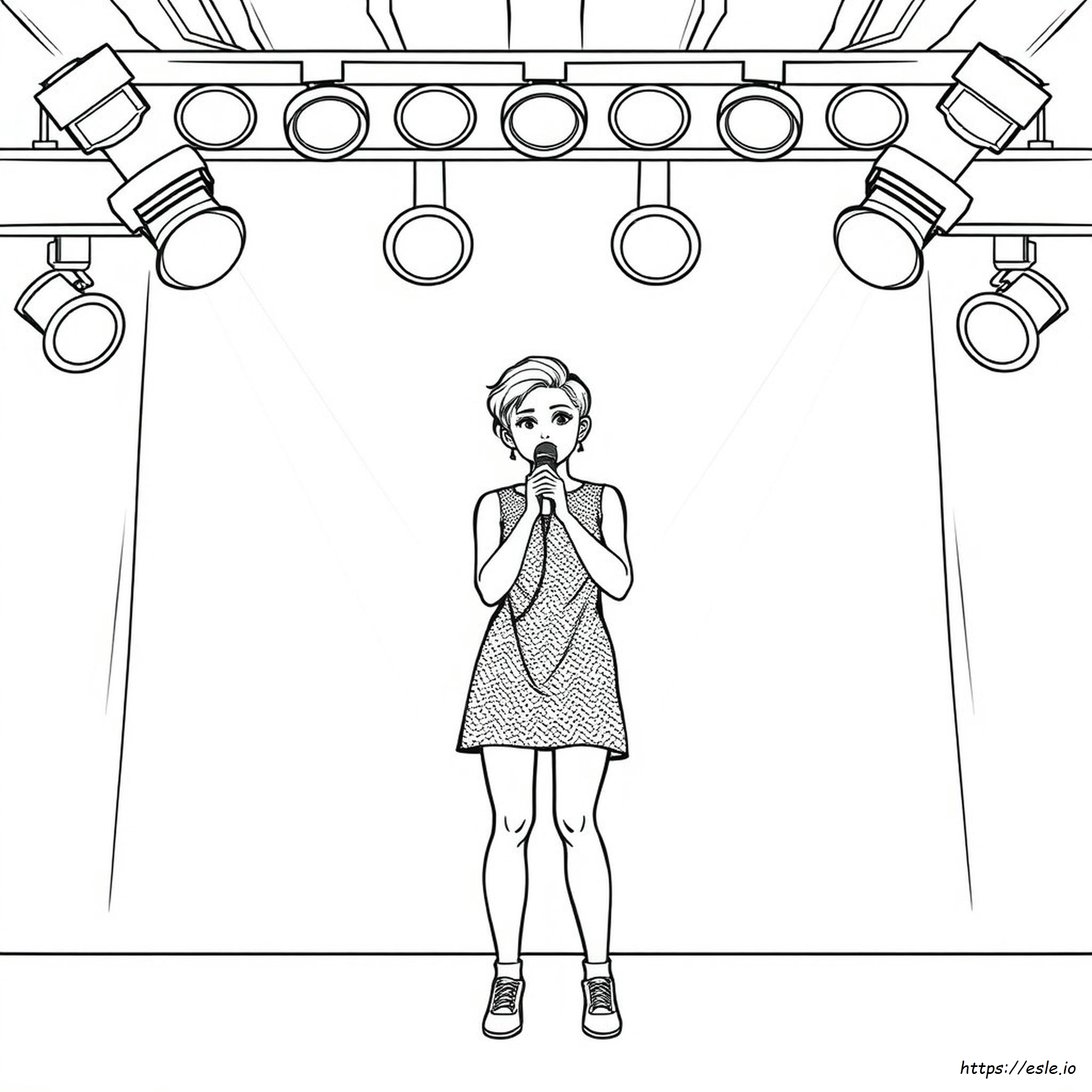 Miley Cyrus Colouring Page