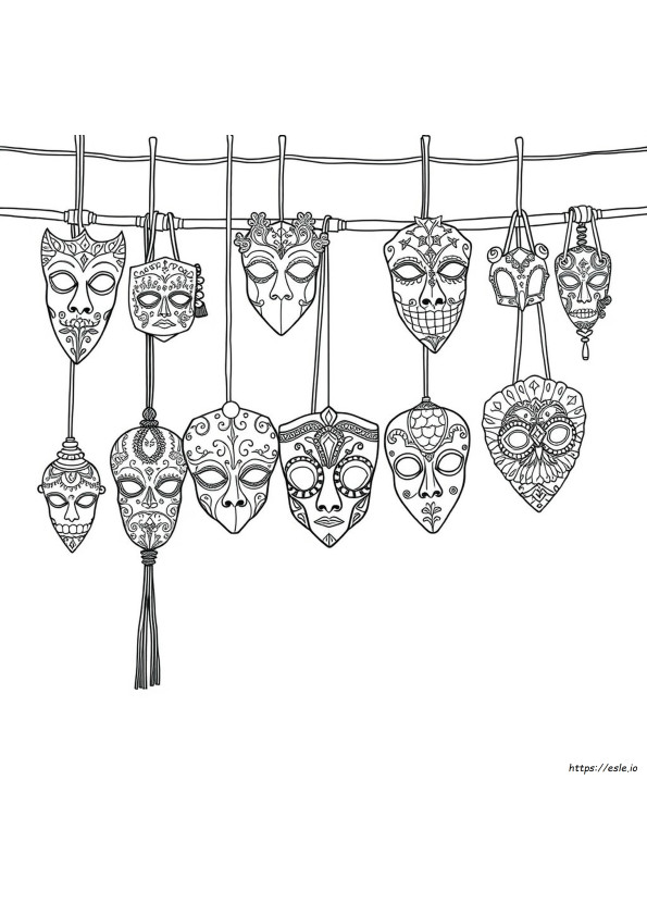 Masker Untuk Diwarnai
