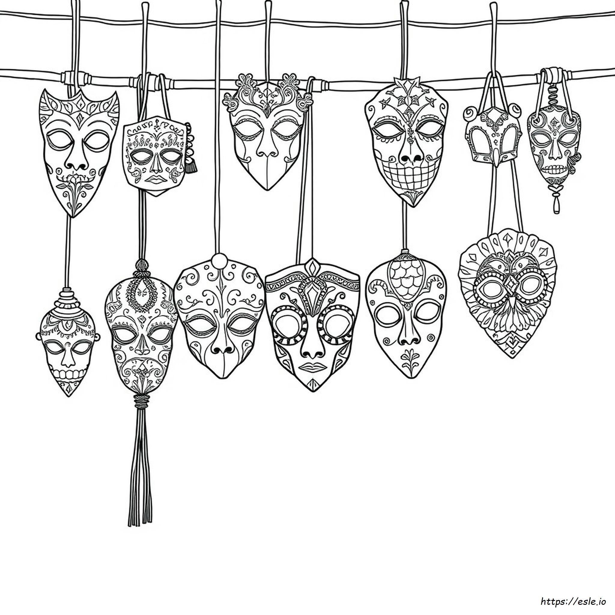 Masks To Colour In