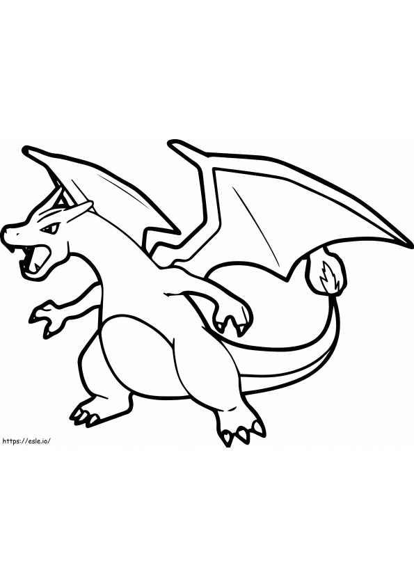 Cool Charizard coloring page