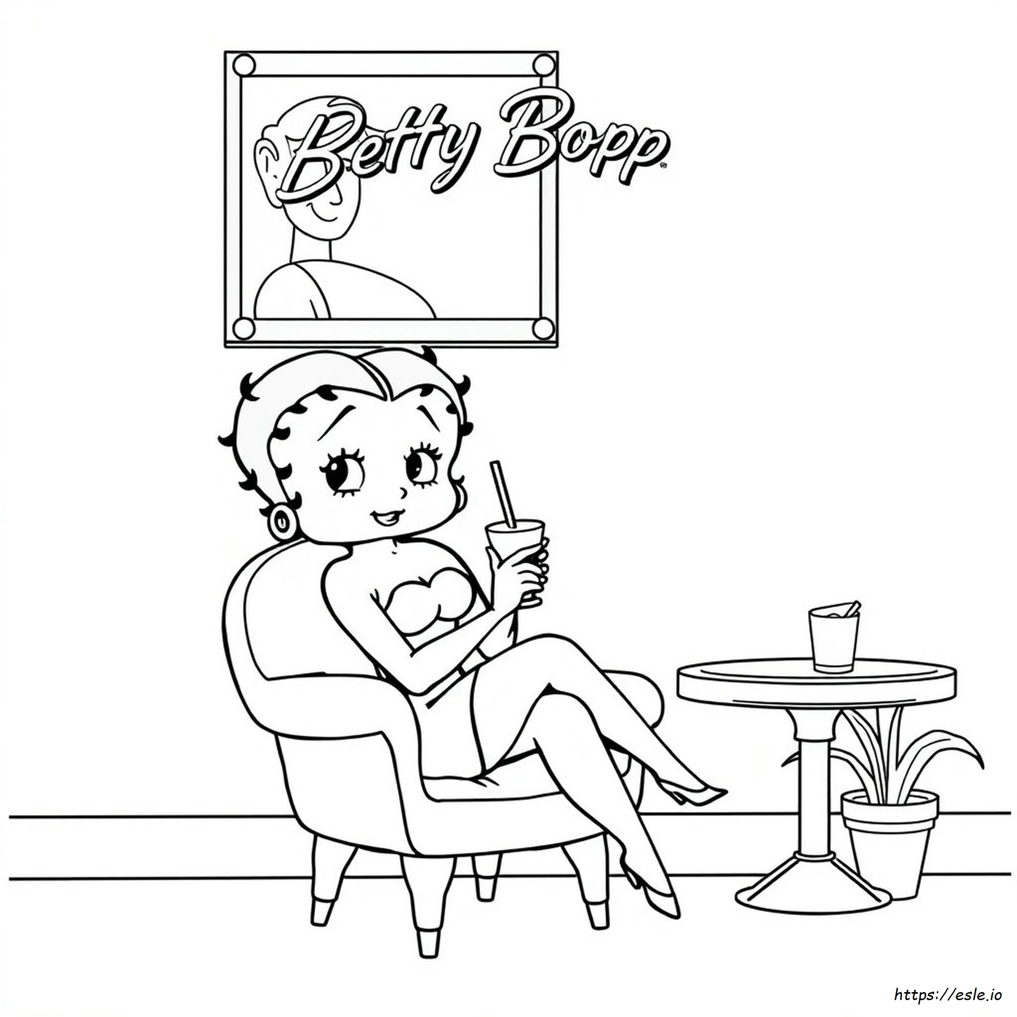 Betty Boop Printbare Kleurplaten kleurplaat