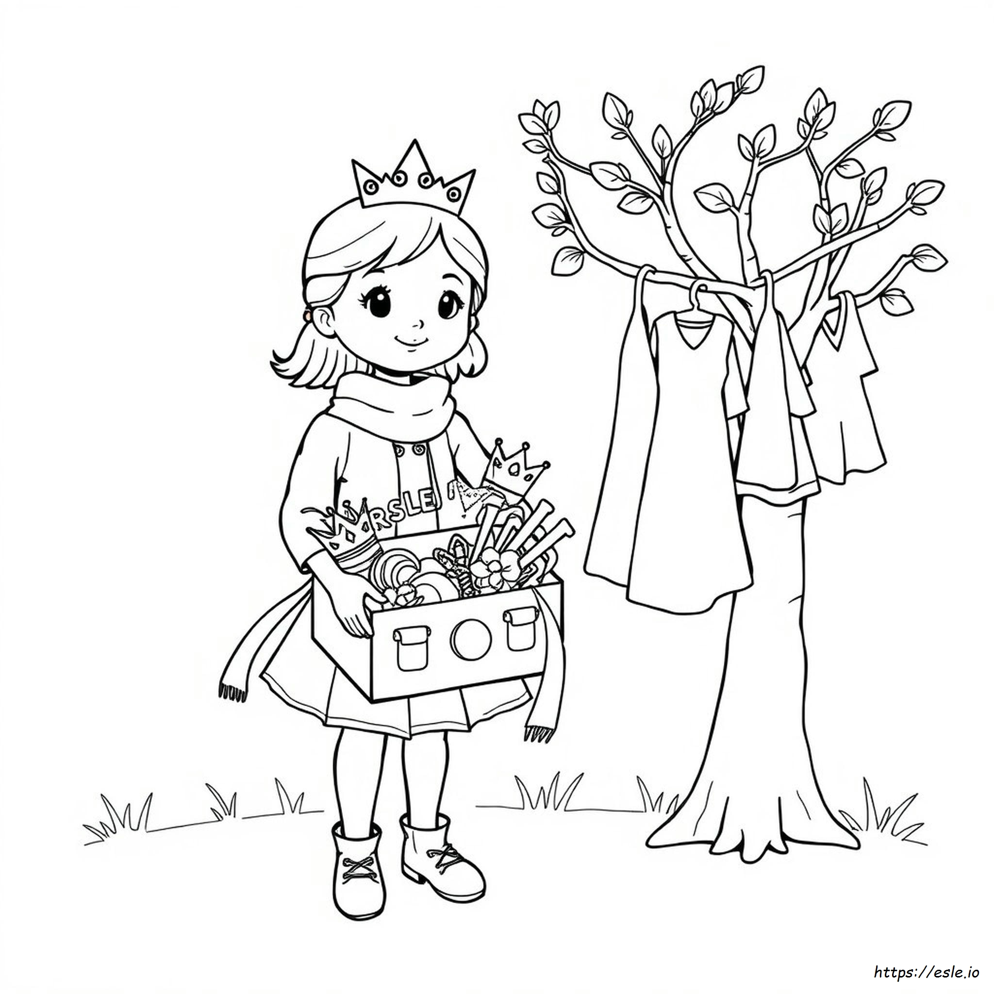 Dress Up Coloring Pages