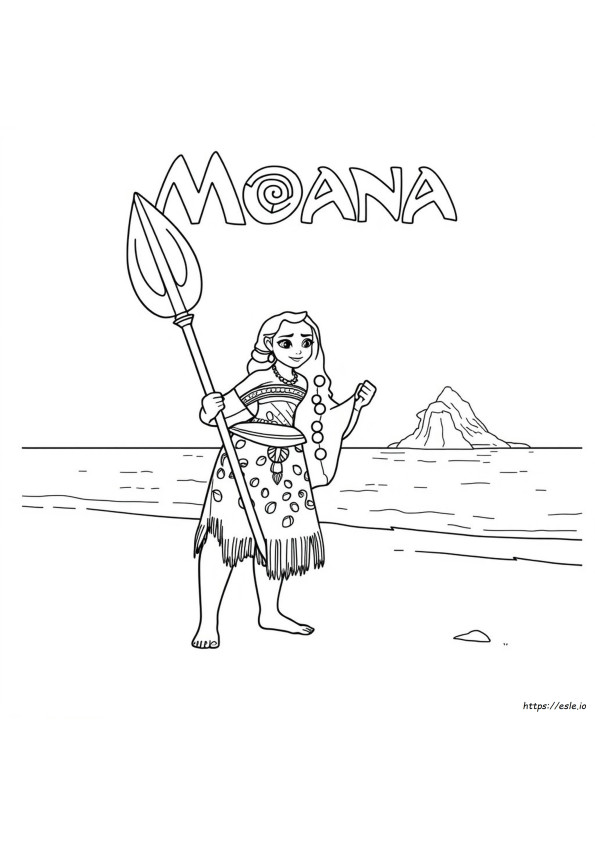 Gambar Mewarnai Moana Crayola