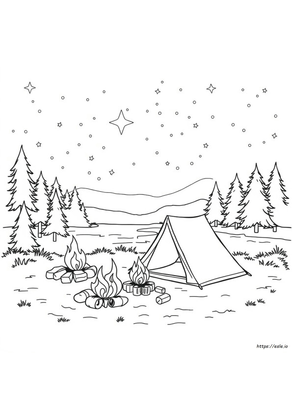 Campingplatz Ausmalbilder