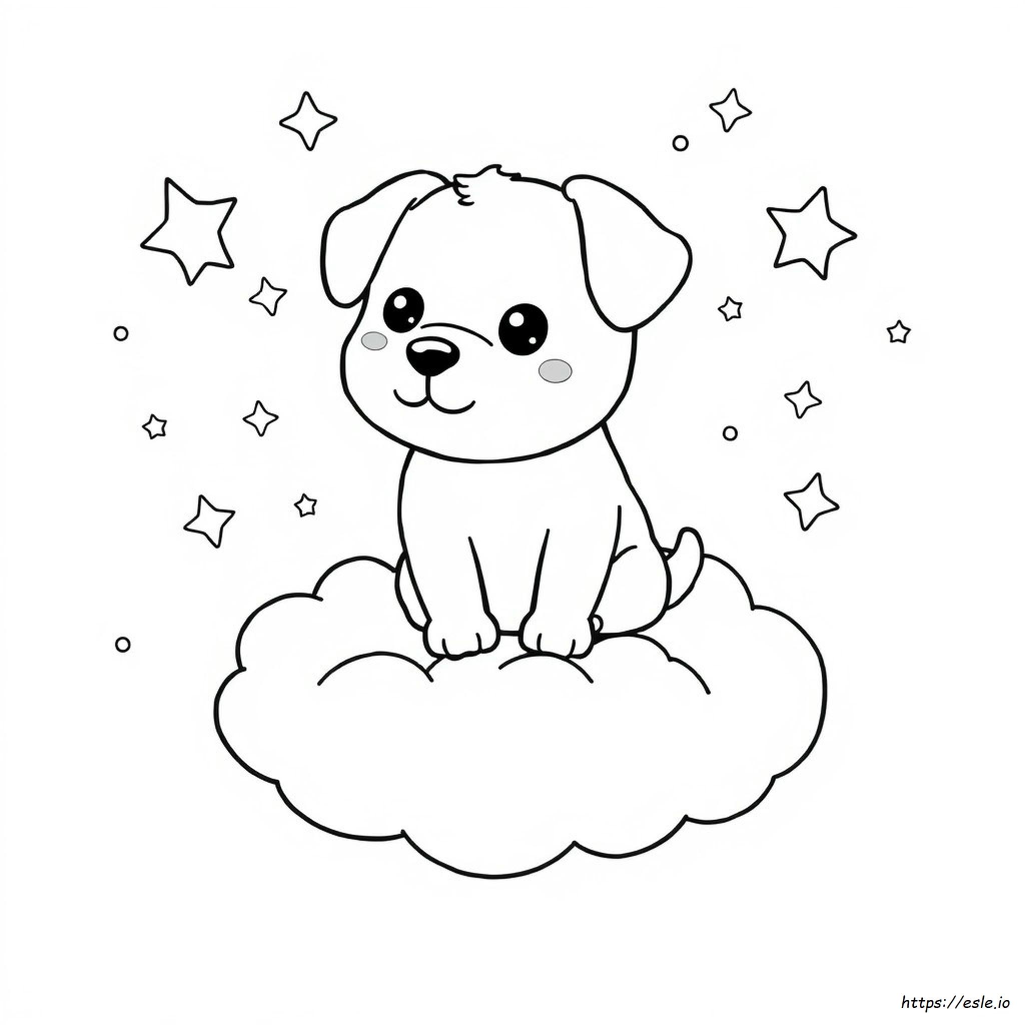 Kawaii Hund Ausmalbilder
