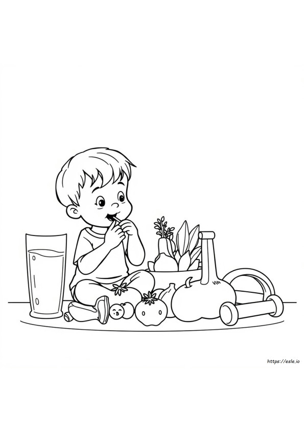 Gambar Mewarnai Kebiasaan Sehat Untuk Anak-Anak