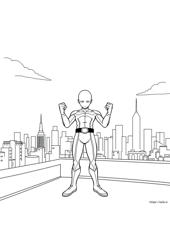 One Punch Man Värityskuvat