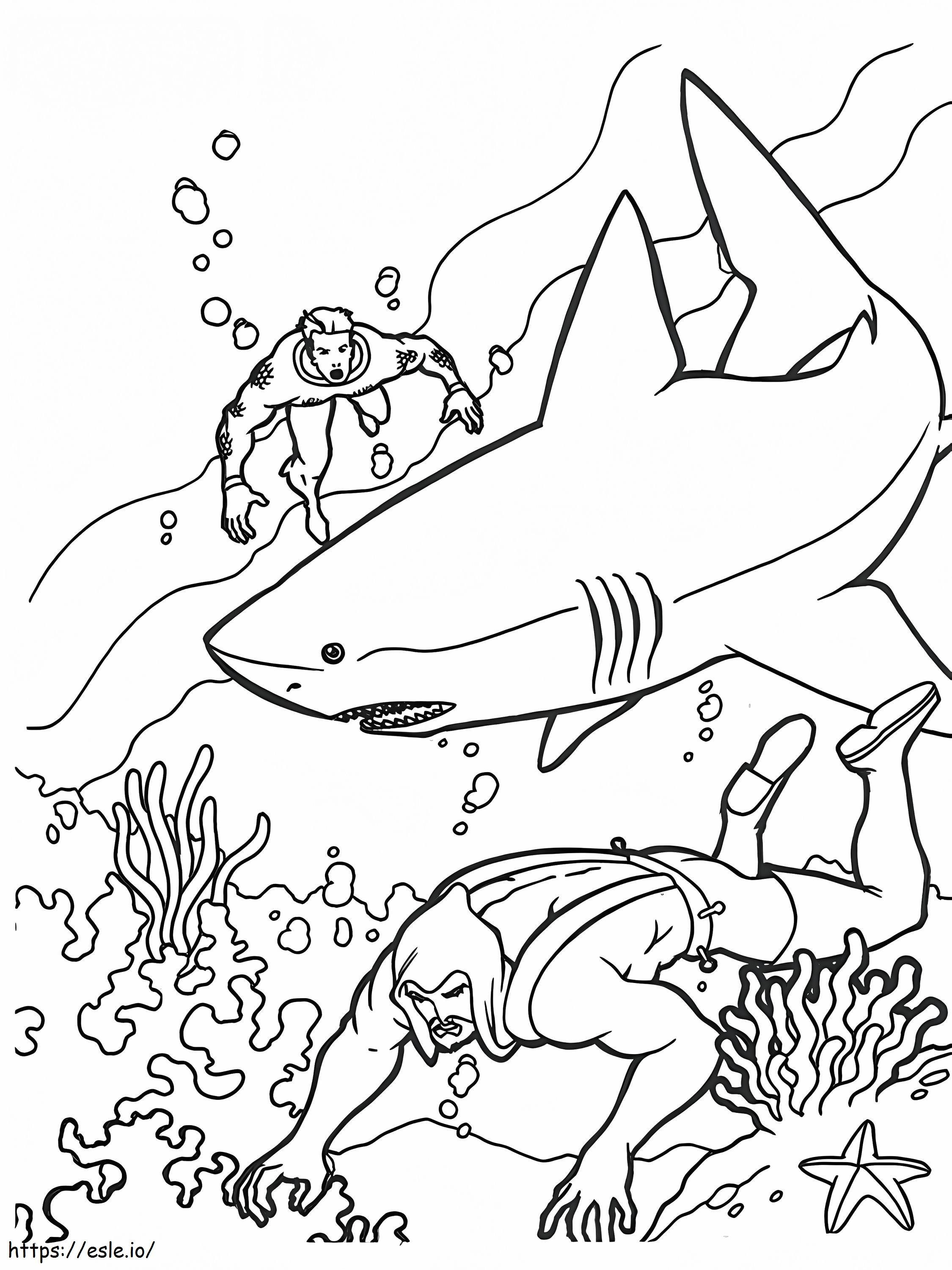 Coloriage Aquaman parfait à imprimer dessin
