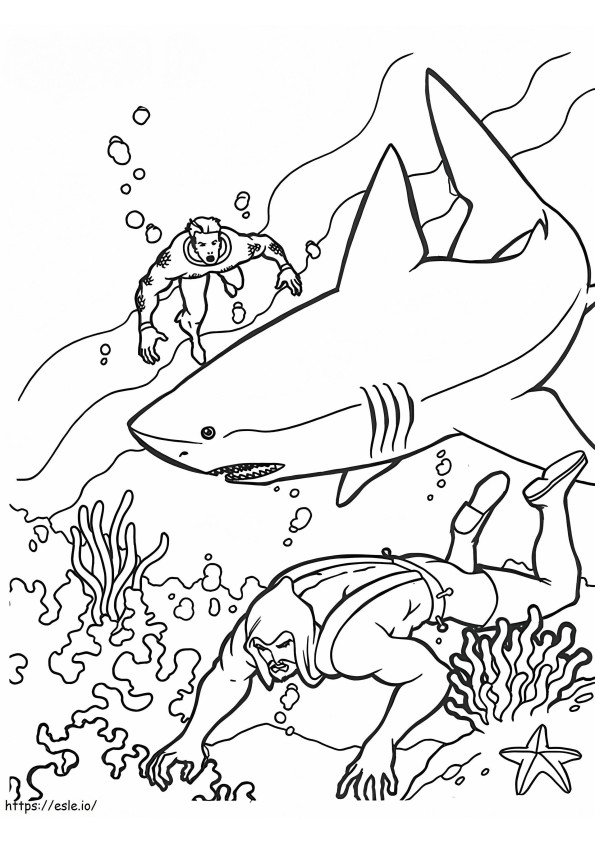 Perfect Aquaman coloring page