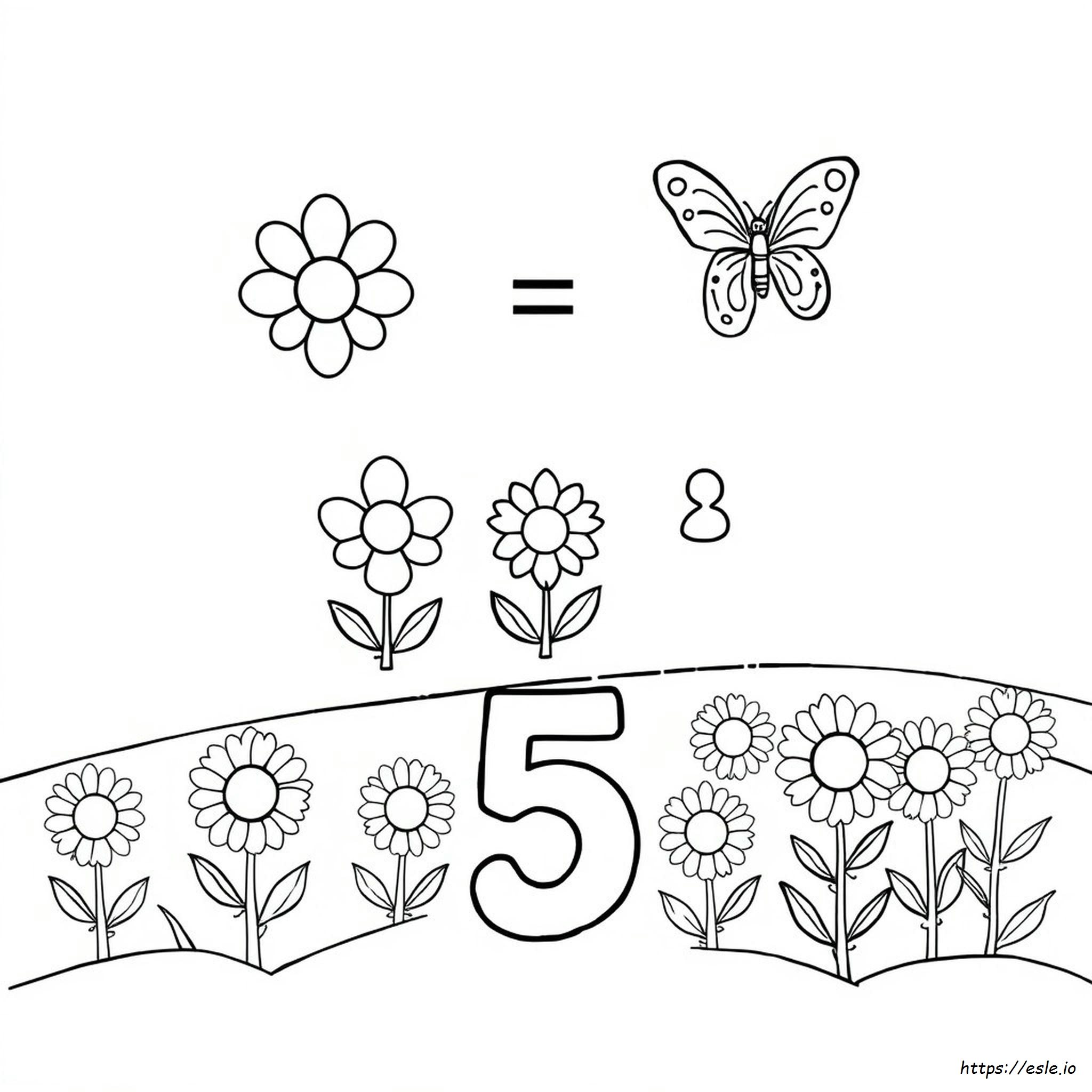 Addition Coloring Pages Kindergarten