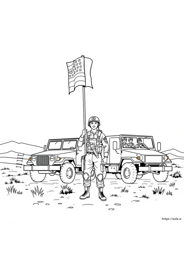 Coloriages Soldat Américain
