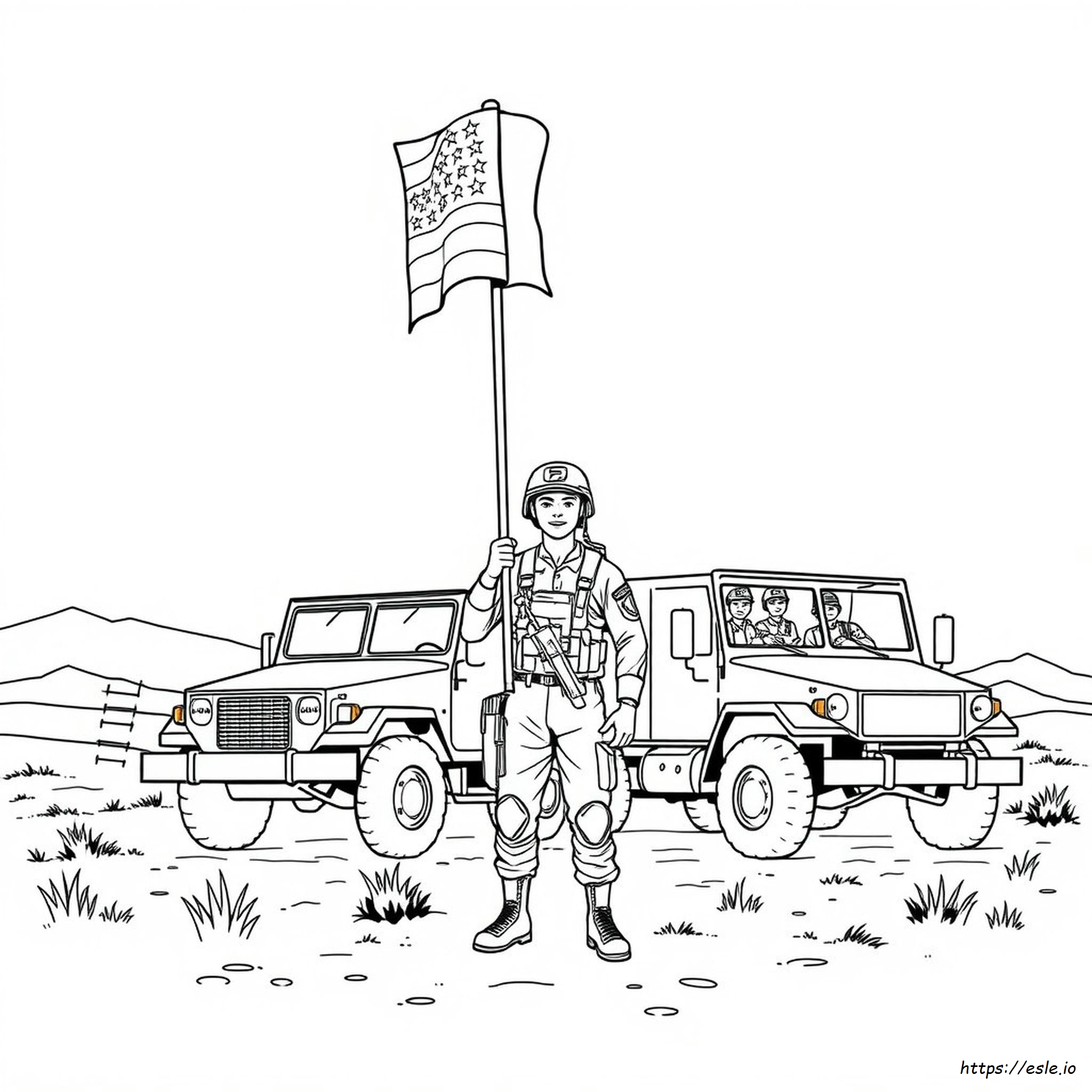 American Soldier Coloring Pages