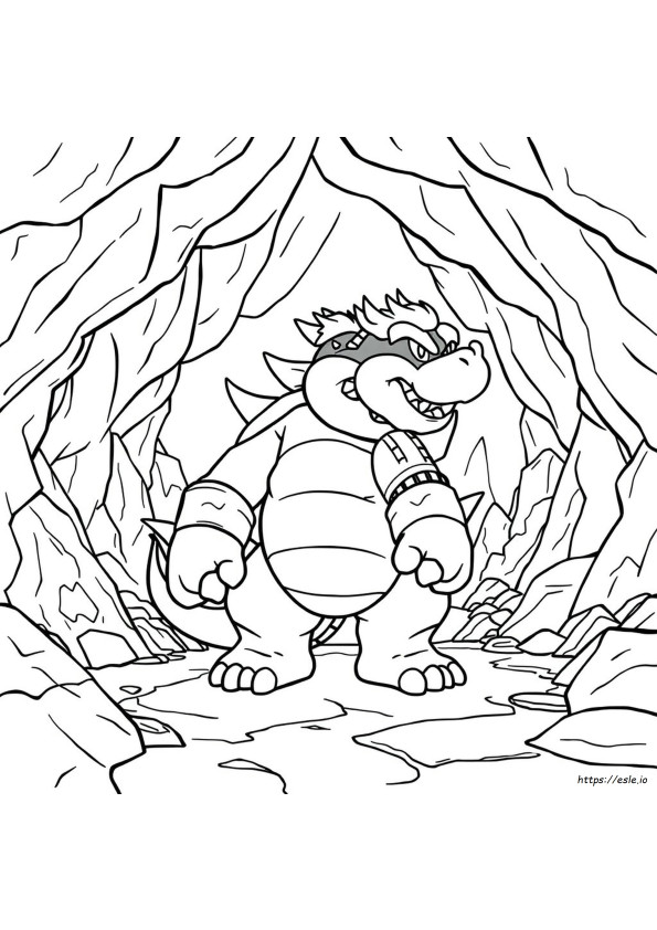 Bowser Ausmalbilder Einfach