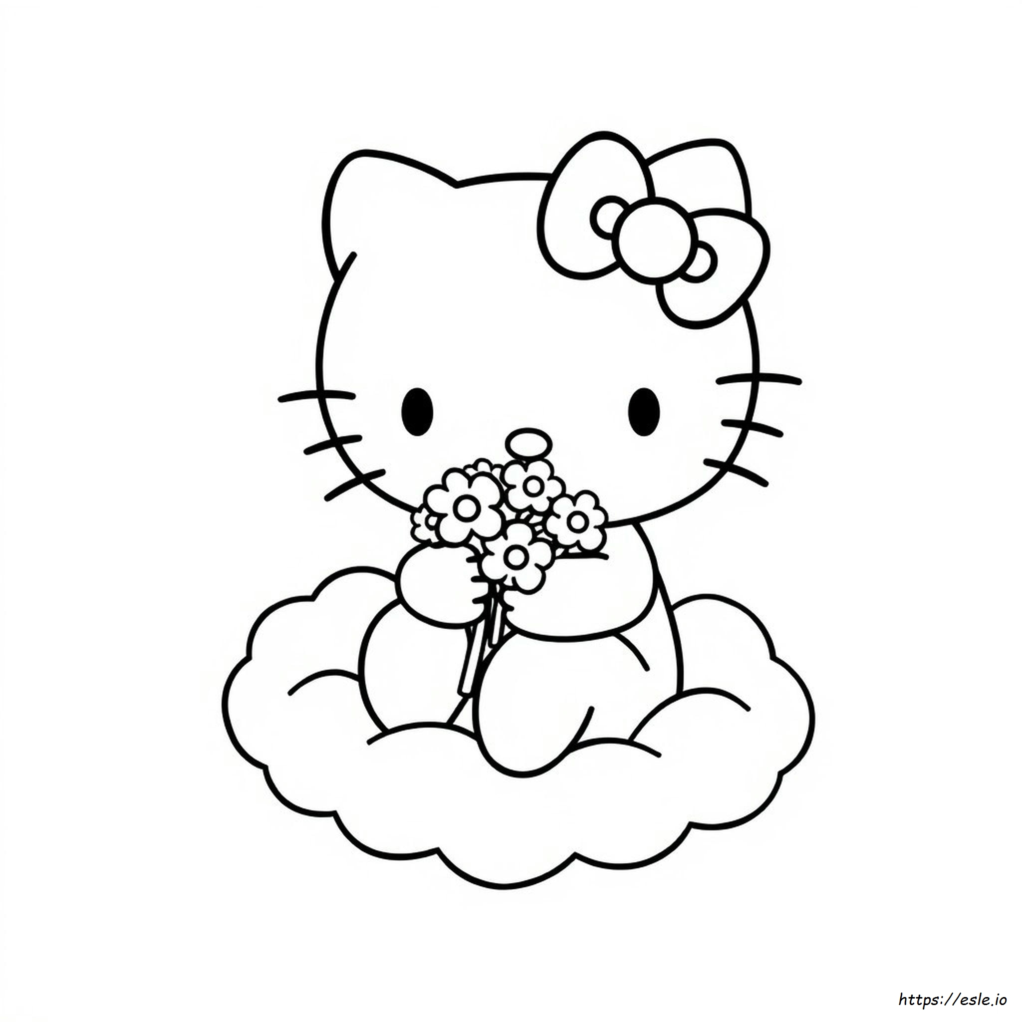 Hello Kitty Dibujo Para Colorear