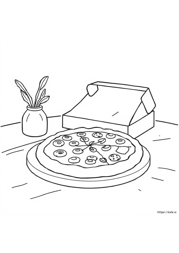 Pizza Coloring Book