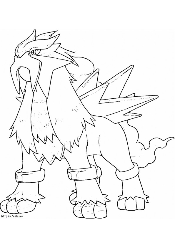Entei In Legendary Pokemon coloring page