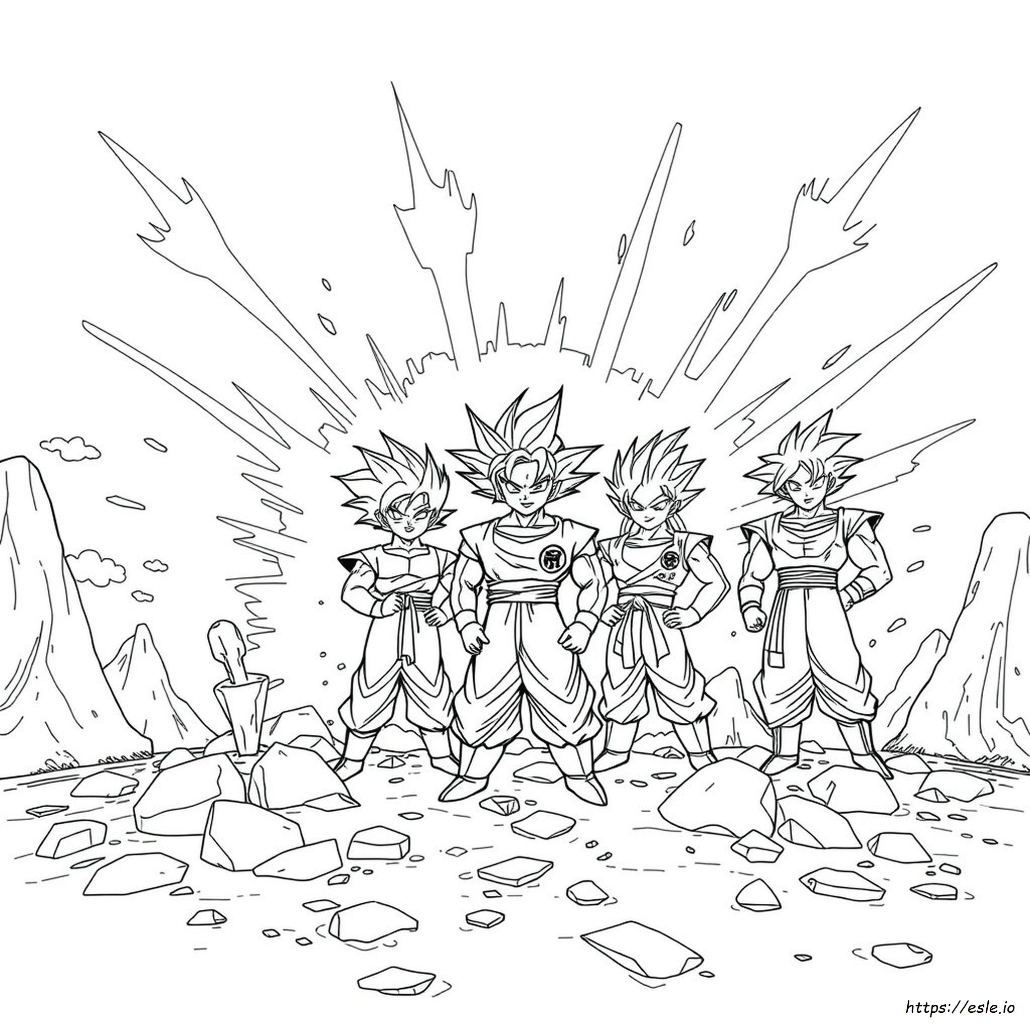 Kolorowanki Dragon Ball Super