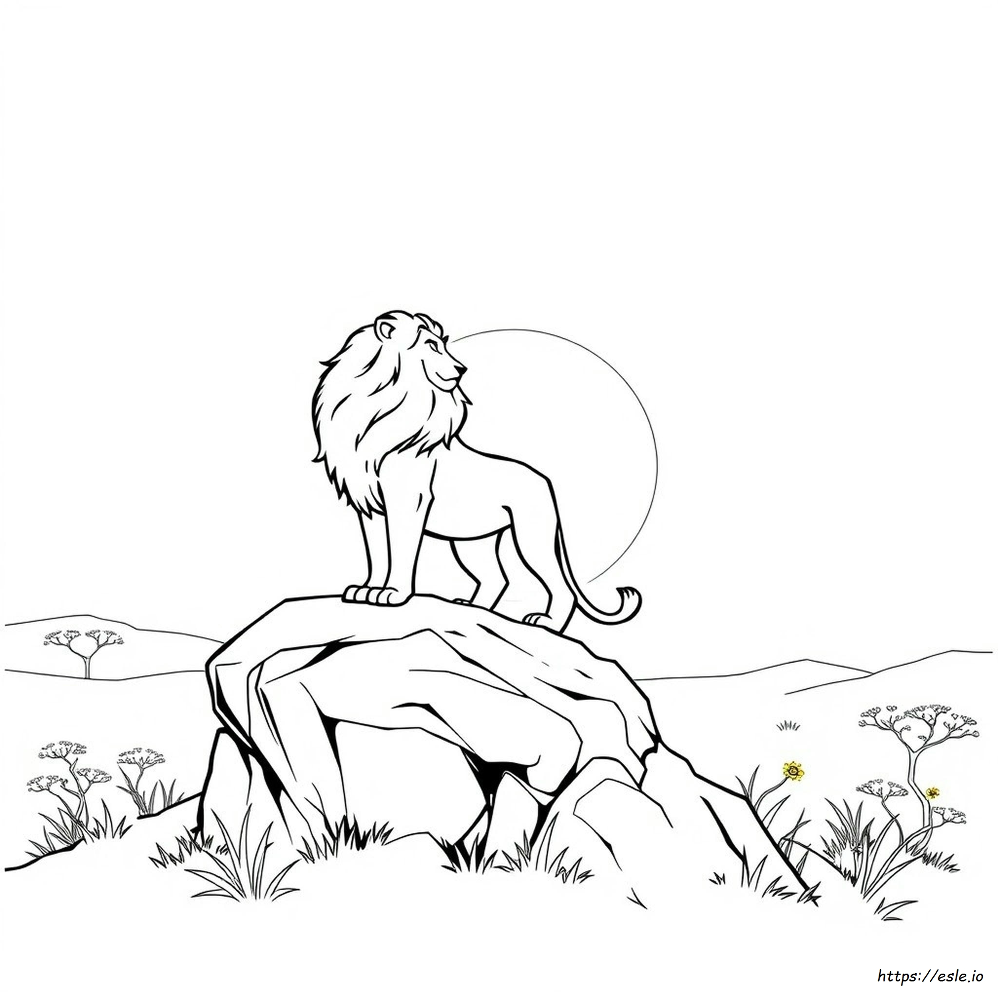 Coloring Pictures Of Lion King