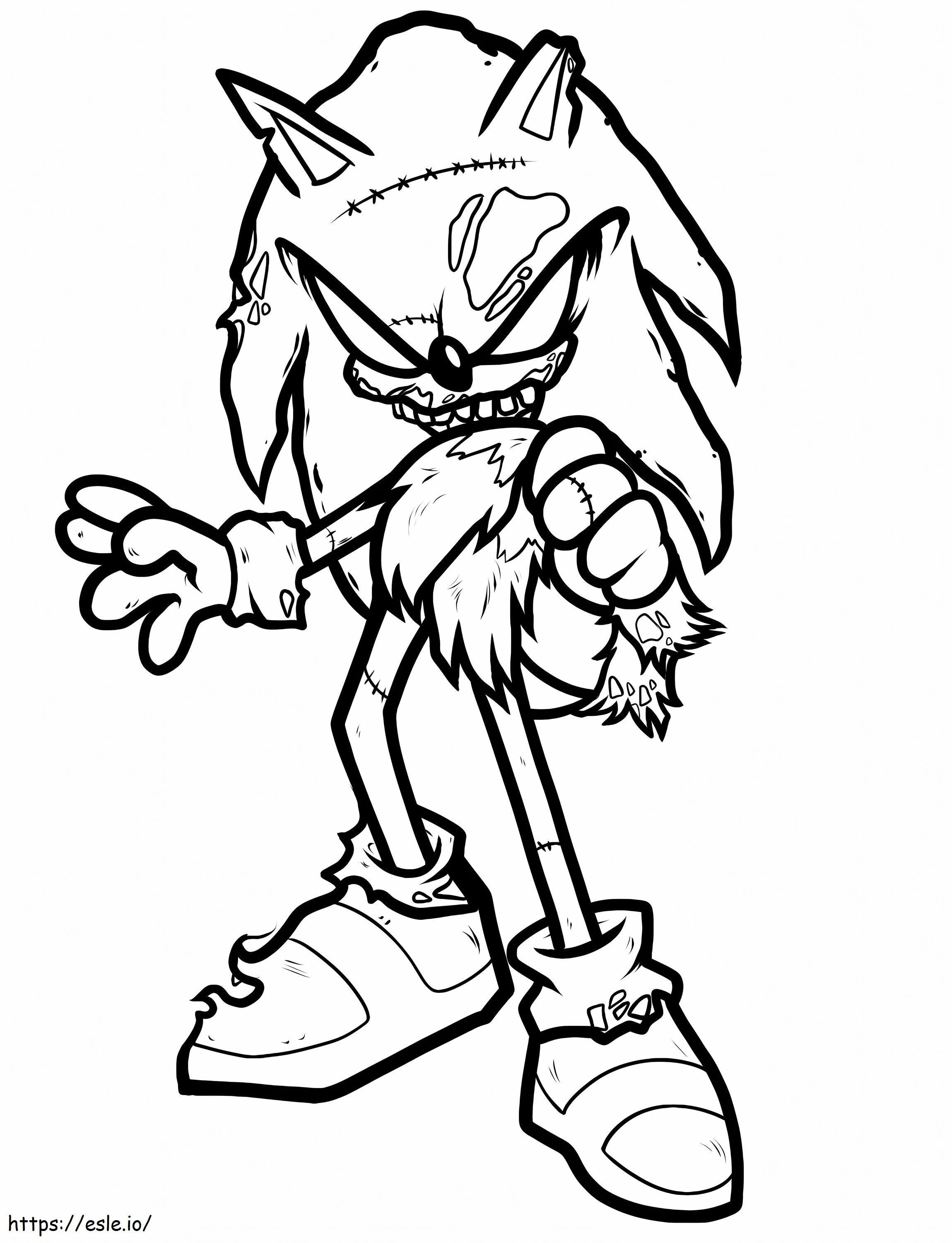 How To Draw Zombie Sonic Zombie Sonic The Hedgehog Step 8 1 000000072209 5 coloring page