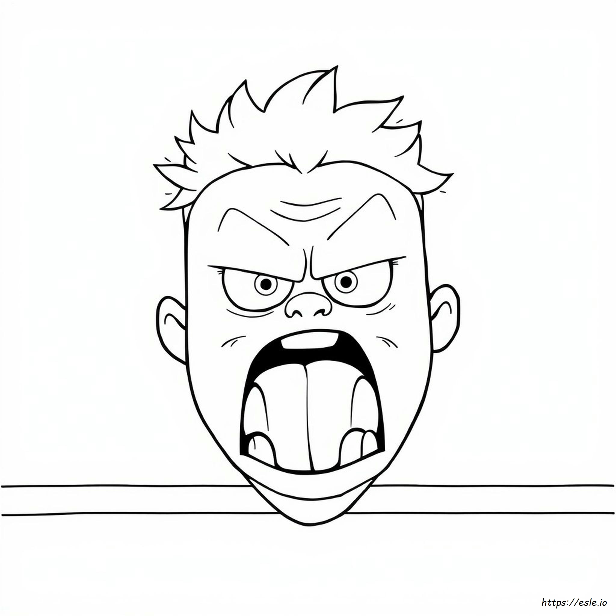 Disgust Colouring Page