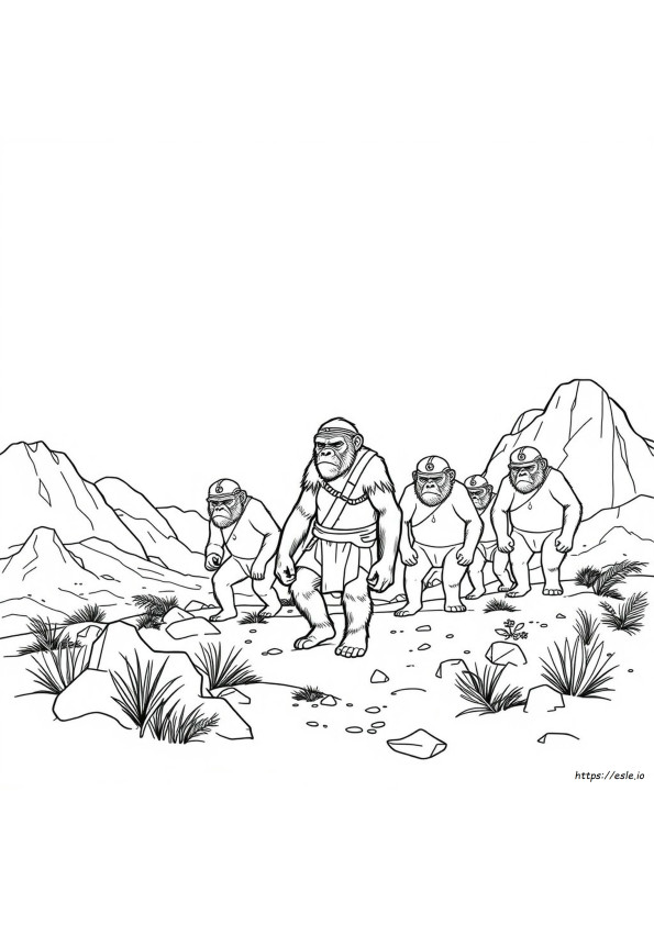 Caesar Planet Of The Apes Kleurplaten