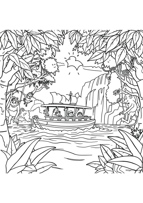 Jungle Cruise Kleurplaten