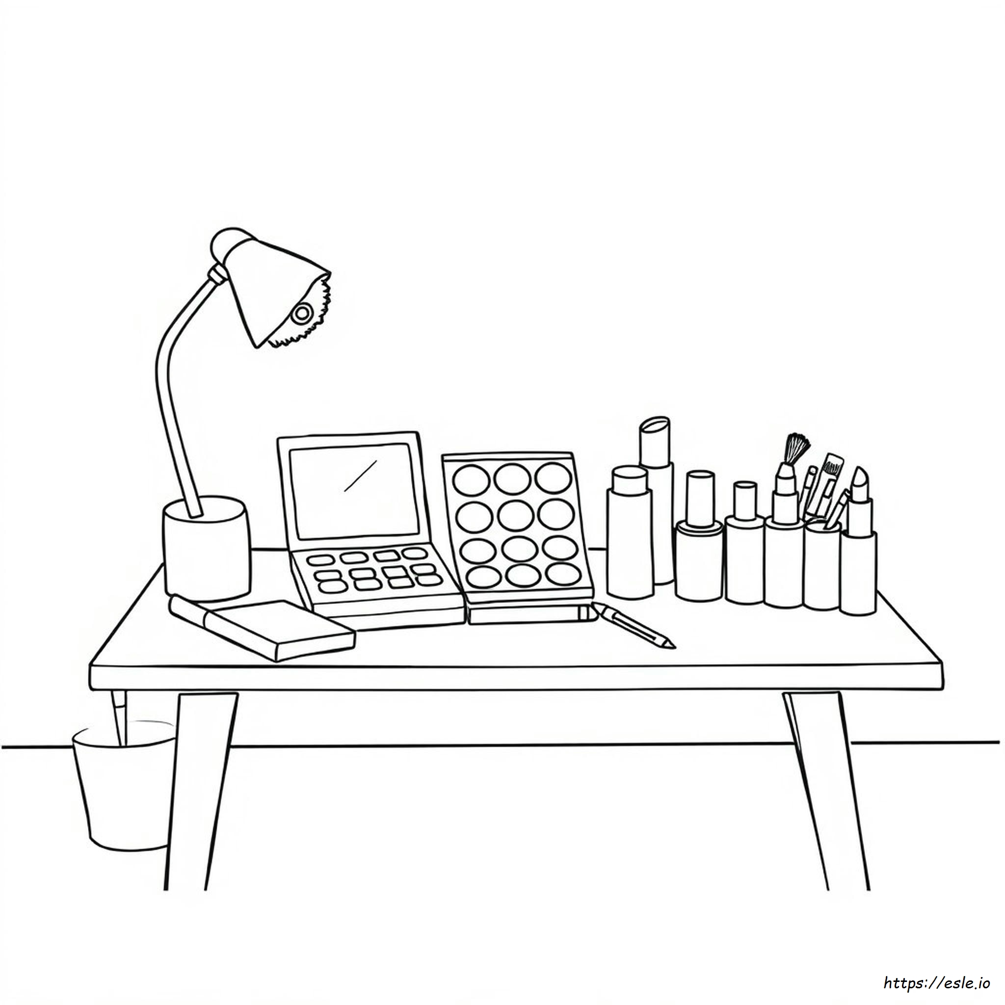Kleurplaat Make-Up Tekening Om In Te Kleuren kleurplaat