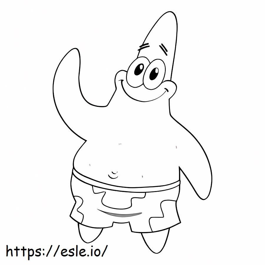 Patrick Star Smiling coloring page