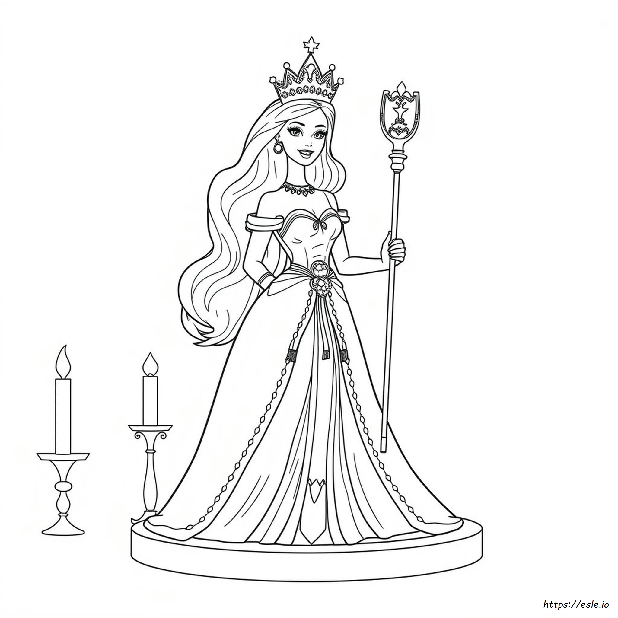 Barbie Regina Da Colorare