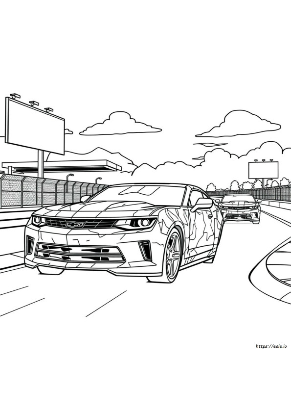 Kolorowanki Camaro