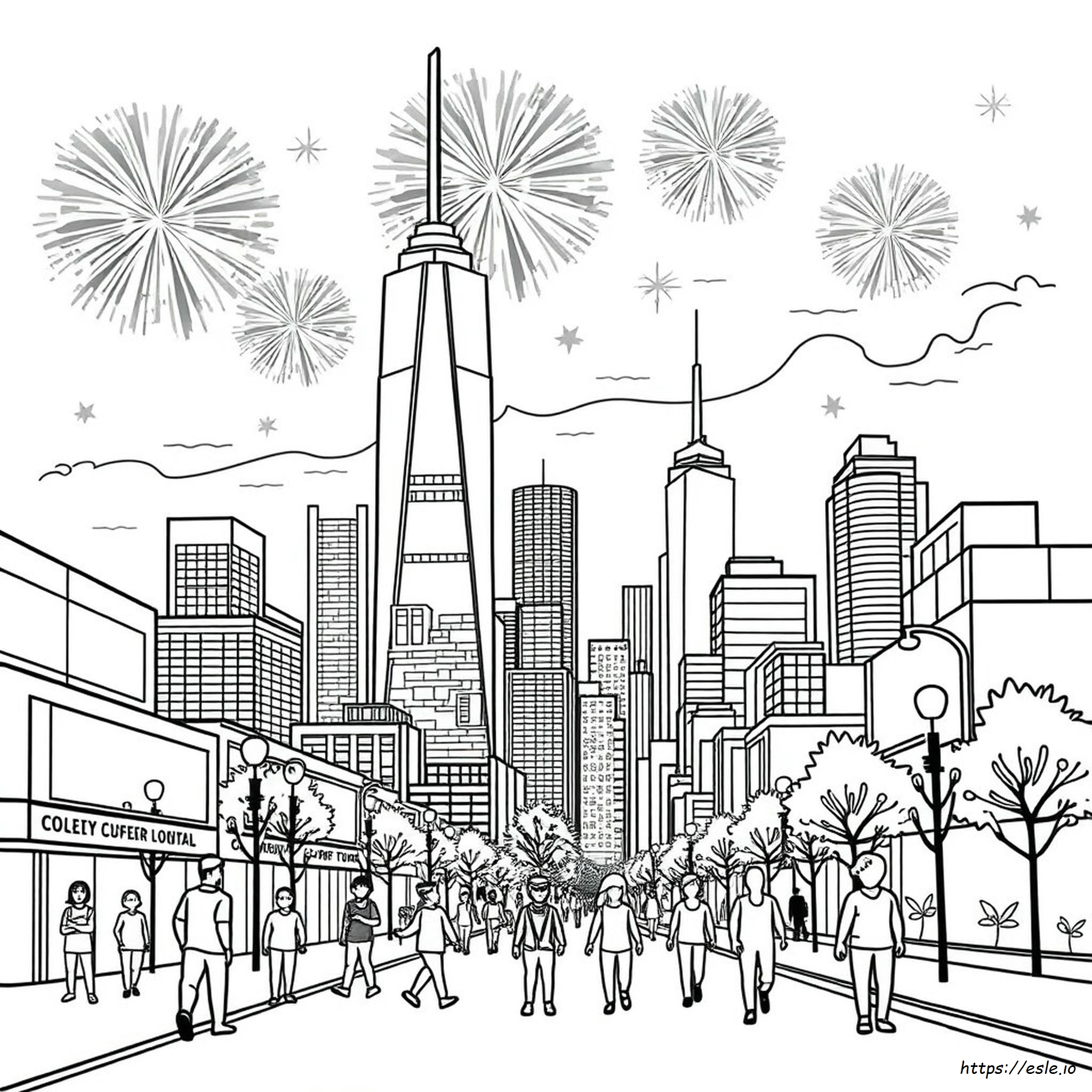 City Escapes Coloring Book Pages Colored