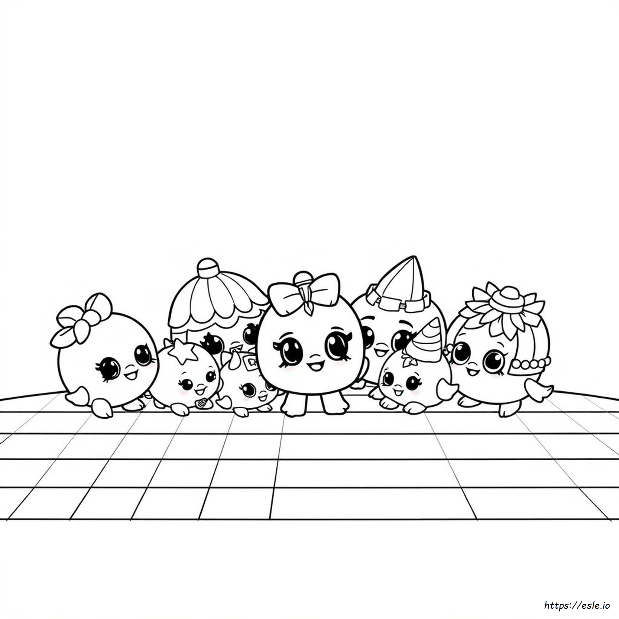 Shopkins Coloring Paper