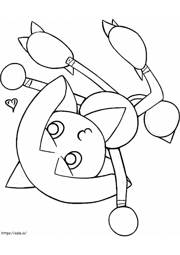 Funny Hitmontop coloring page