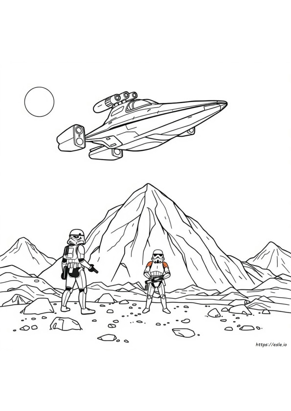 Star Wars At St Coloring Pages