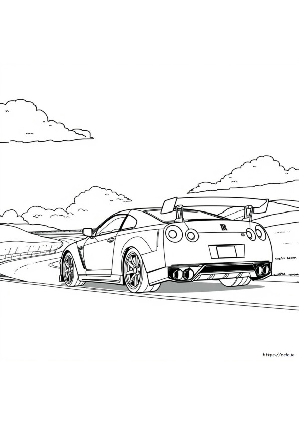 Kolorowanka Gtr R34