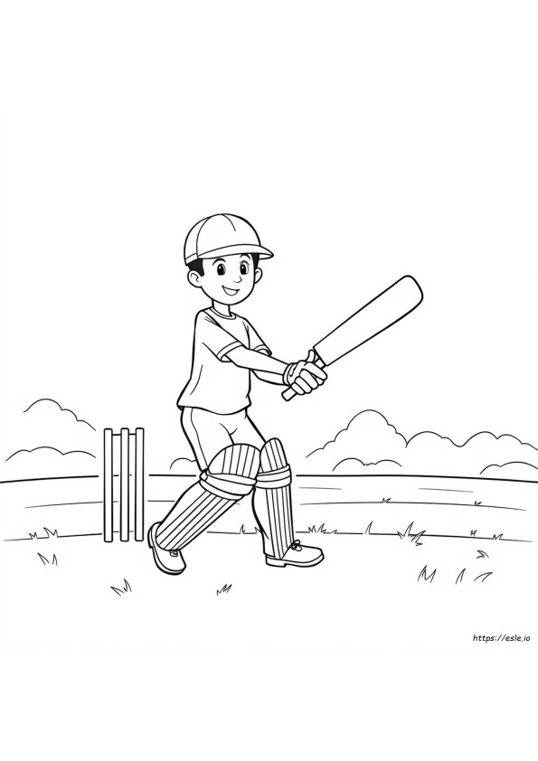 Cricket Bat Kleurplaten