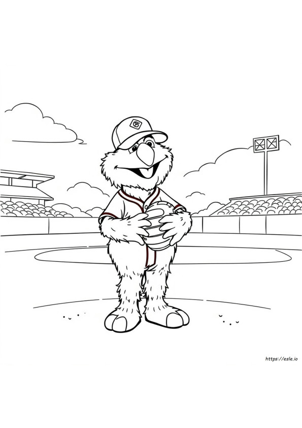 Kolorowanka Phillie Phanatic