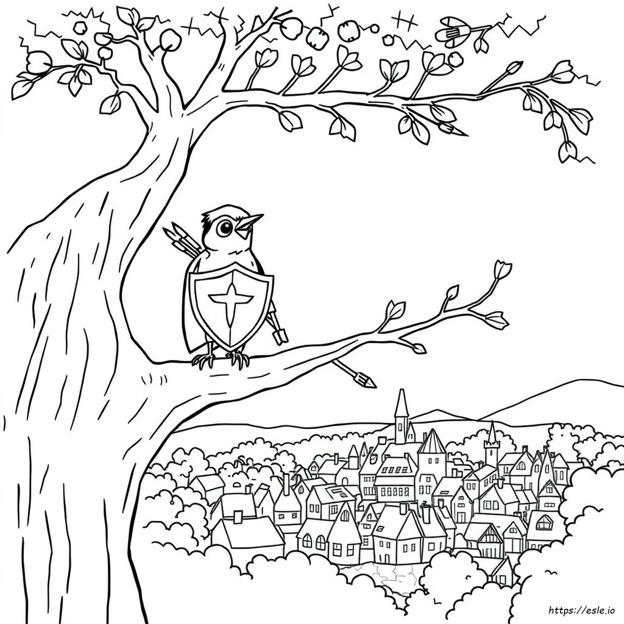 Disegni Da Colorare Di Pettirosso Stampabili